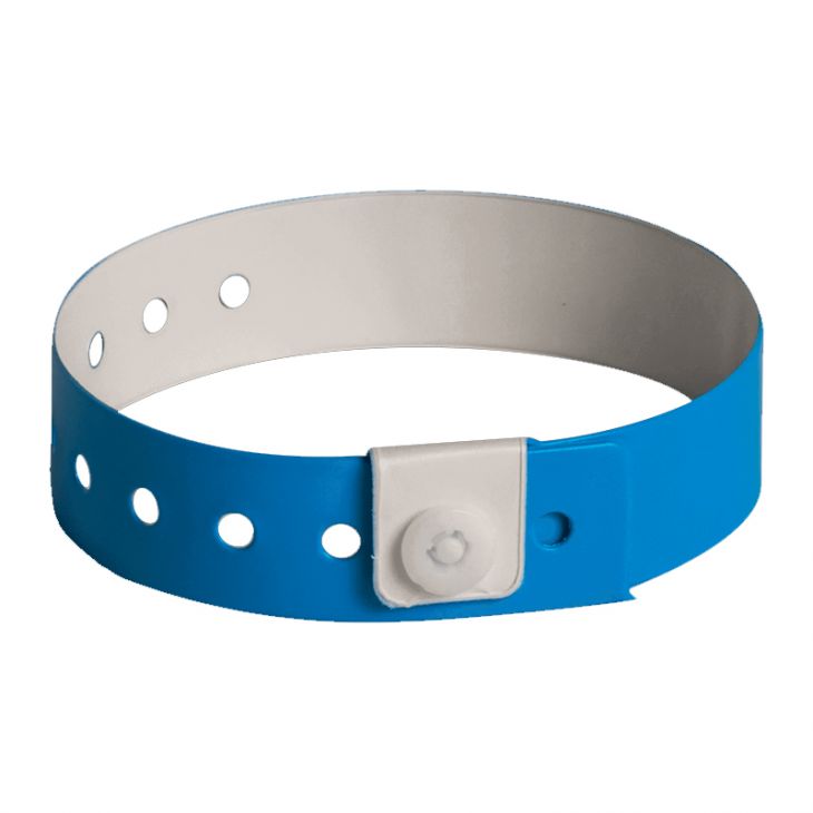Vinyl 3/4" Clear Wristbands, Glacier Blue (500/box) main image